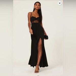 Fame & Partners Black Date Night Dress